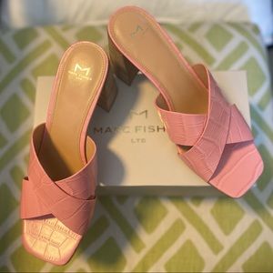 Marc Fisher LTD Saydi leather slide sandal